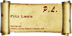 Pitz Laura névjegykártya